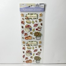Miss Elizabeth's Scrapbook Dimensional Stickers Autumn Leaves Pumpkins Apple Pie