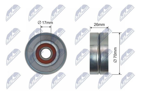 NTY Spannrolle, Keilrippenriemen RNK-CH-008A FüR Chrysler Jeep-image