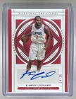 Kawhi Leonard 2020 National Treasures #PEN-KWL Penmanship Auto 24/25
