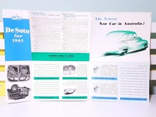 The Newest New Car in Australia! DeSoto Custom & Diplomat Advertisement Booklet!