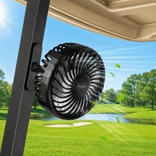 A2C Golf Cart Fan Rechargeable Magnetic Base Battery Operated Portable Fan 3 ...