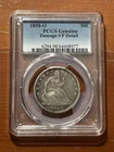 1858-O SEATED LIBERTY HALF DOLLAR 50C PCGS VF DETAILS - NEW ORLEANS MINT