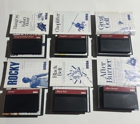 Sega Master System Console, 2 Controllers, Light Phaser, 6 Games *Tested*
