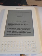 Amazon Kindle 2nd Gen International 2GB, 6in - LIGHTS UP But Will Not Charge