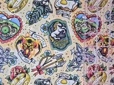 Custom 100% Cotton Woven Fabric Lord Of The Rings Movie By the 1/4 Yard 9x56 Tat