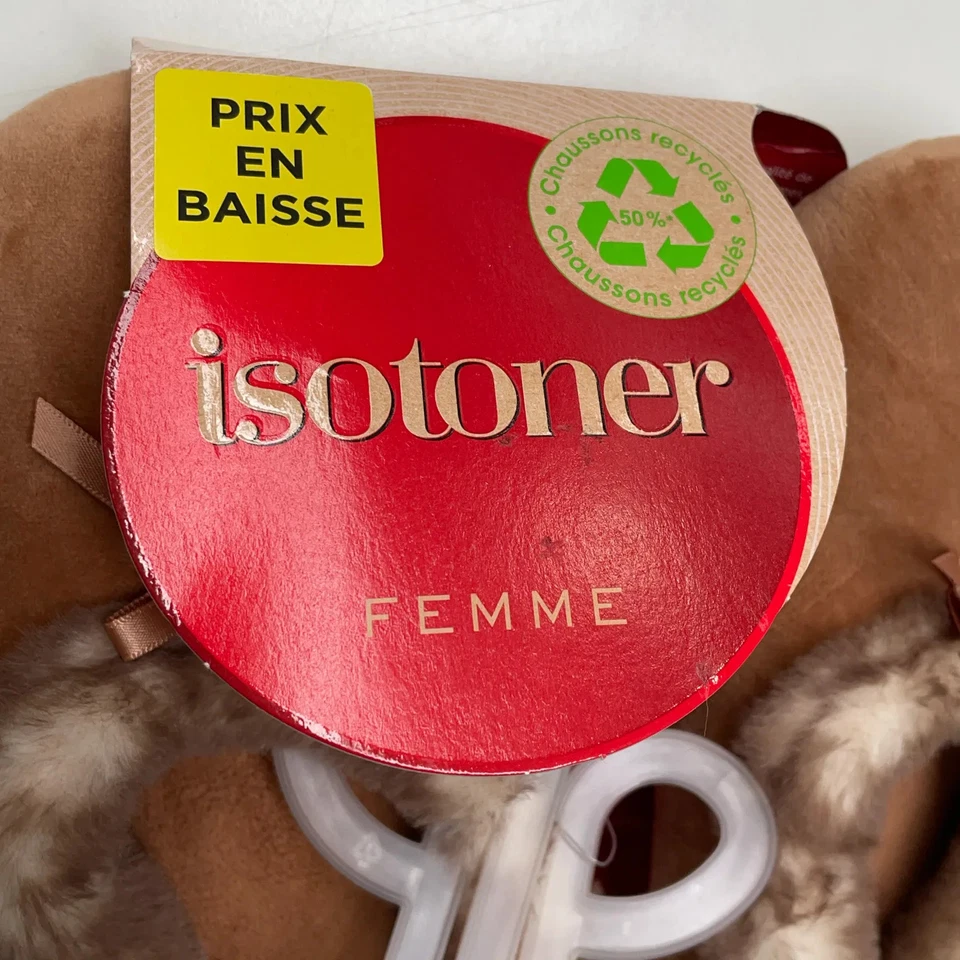Isotoner, Hausschuhe, Größe: 39/40, Polyester, Beige, Damen #MNv - Bild 4 von 4