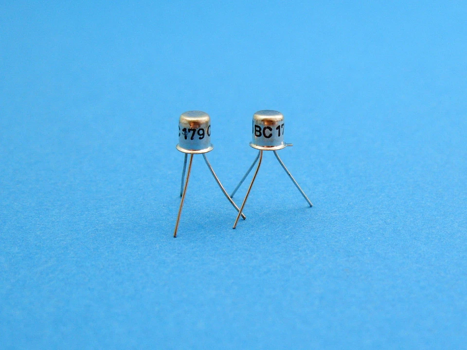 10x BC179C PNP Small Signal Transistor TO-18 Metal CAN - Image 2 of 2