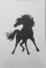 Schablone für Wände-Airbrush-Basteln-Vintage-DIY-Möbel-Tier-Pferd-Fohlen# 1462