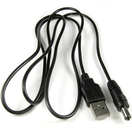 USB 2.0 Male Plug To DC 3.5mm X 1.35mm Jack Female Connector Cable Black 1M - Picture 6 of 11