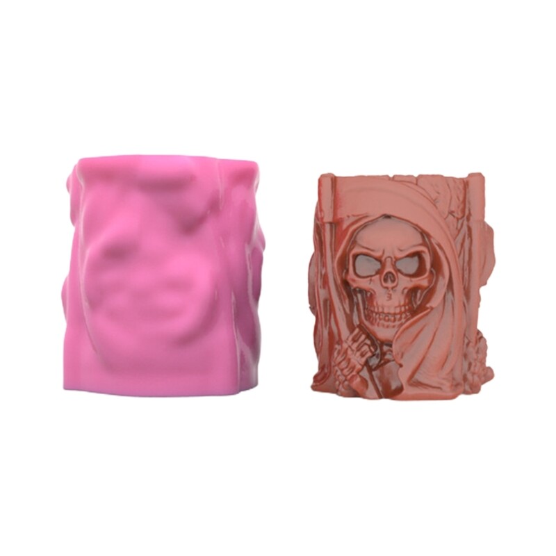 Sickle Skull Silicone Mold for DIY Epoxy Soap and Flowerpot Decoration