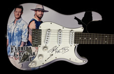 FLORIDA GEORGIA LINE SIGNED FULL SIZE CUSTOM ELECTRIC GUITAR AUTOGRAPH BECKETT