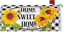 Sunflower Home Sweet Home Magnetic Mailbox Cover