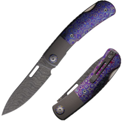 NEW Maxace Beetle 2 Folding Knife 3.5'' Damascus Steel Blade Ziramascus Handle