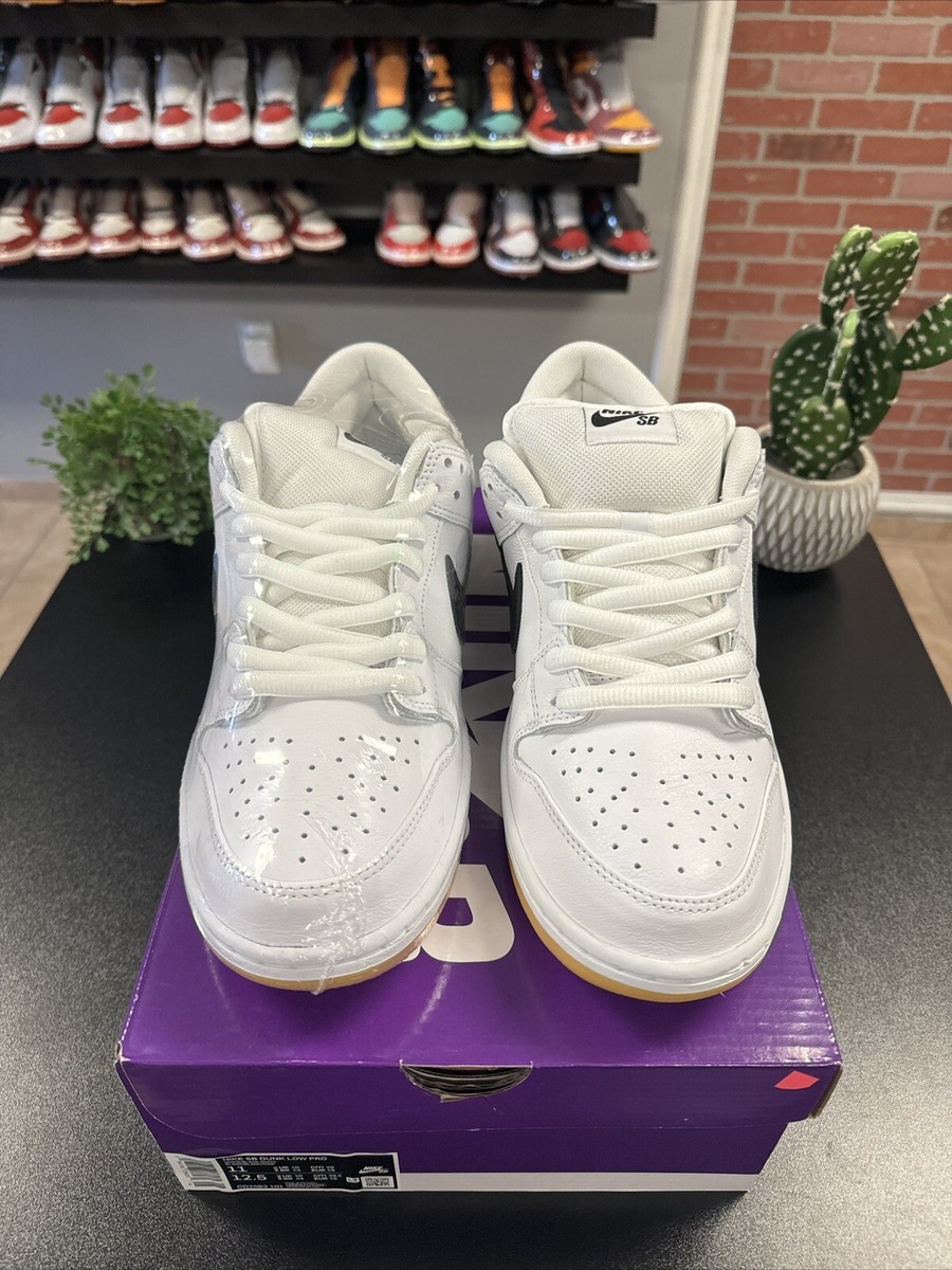 靴 Nike SB Dunk Low Pro CD2563-101 Size 11, 11.5, 12 - Nike SB Dunk Low Pro White Gum ISO