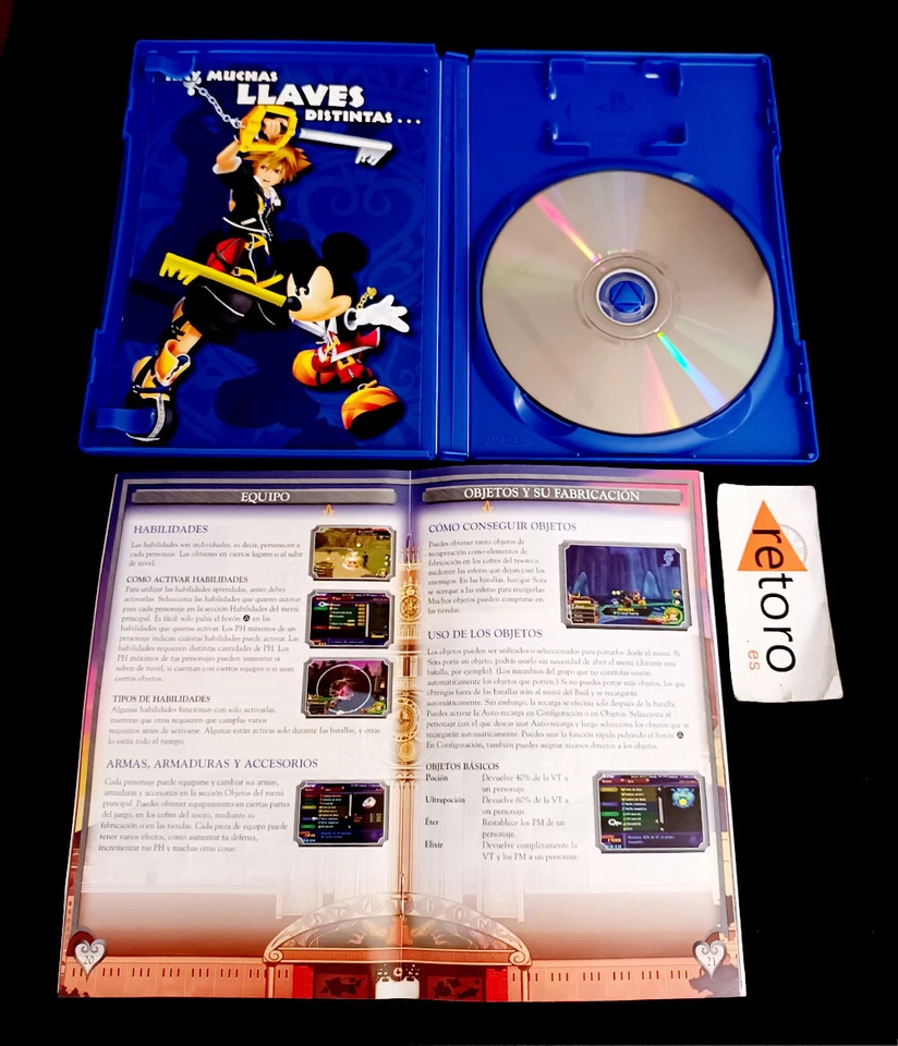 KINGDOM HEARTS II 2 Sony PS2 PLAYSTATION 2 play2 PAL-España Español Square Enix - Imagen 3 de 3