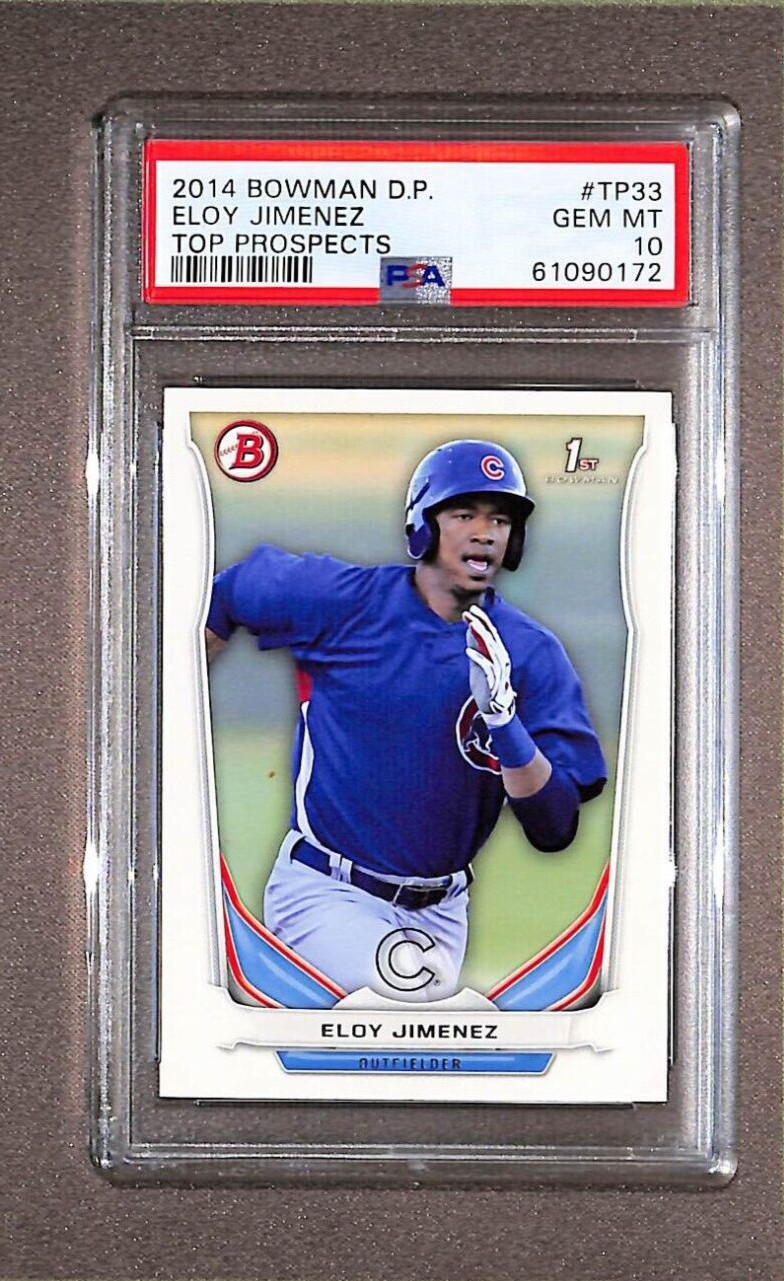 2014 Bowman Draft #TP33 Eloy Jimenez 1st Bowman Rookie RC PSA 10 - Gem Mint