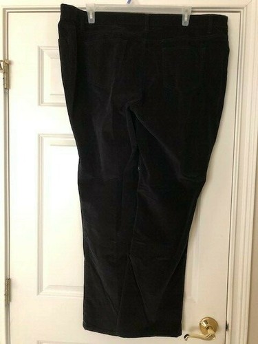 Style & Co Womens Corduroy Cotton/Spandex Black Pants 20W - Picture 3 of 3