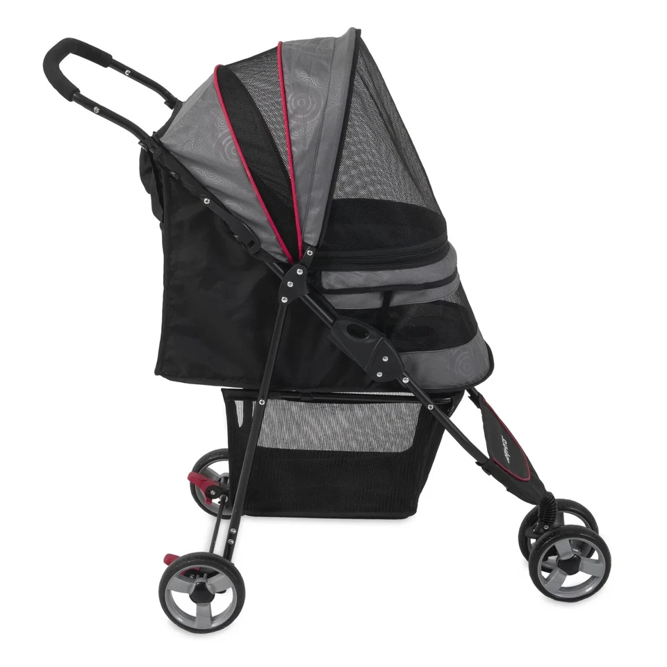 Gen7Pets Regal Plus Pet Stroller GRAY SHADOW -  Foldable Dog Stroller Up to 25lb - Image 2 of 4
