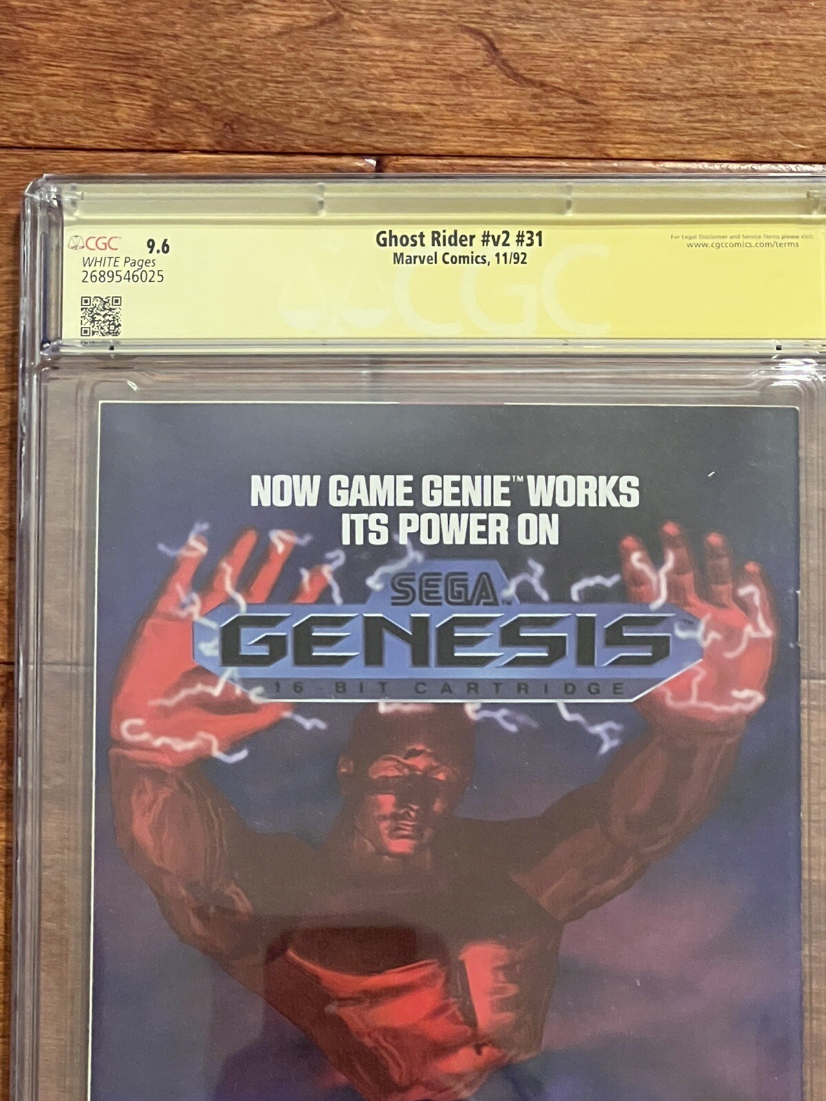 GHOST RIDER V2 #31 CGC 9.6 SS Roy Thomas 1st Full App Of The Midnight Sons 1992