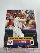 Jim Thome 2005 Donruss Baseball Press Proof /100 #295 Team Checklist 