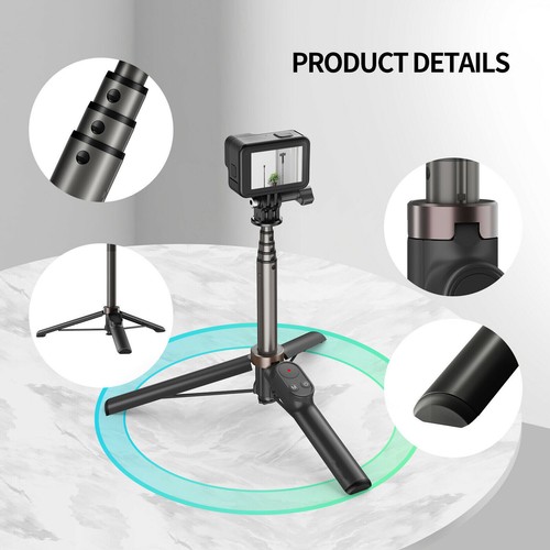 Bluetooth Remote Control Phone Selfie Stick Tripod for Gopro Hero 10 9 8 MAX f - Picture 15 of 18