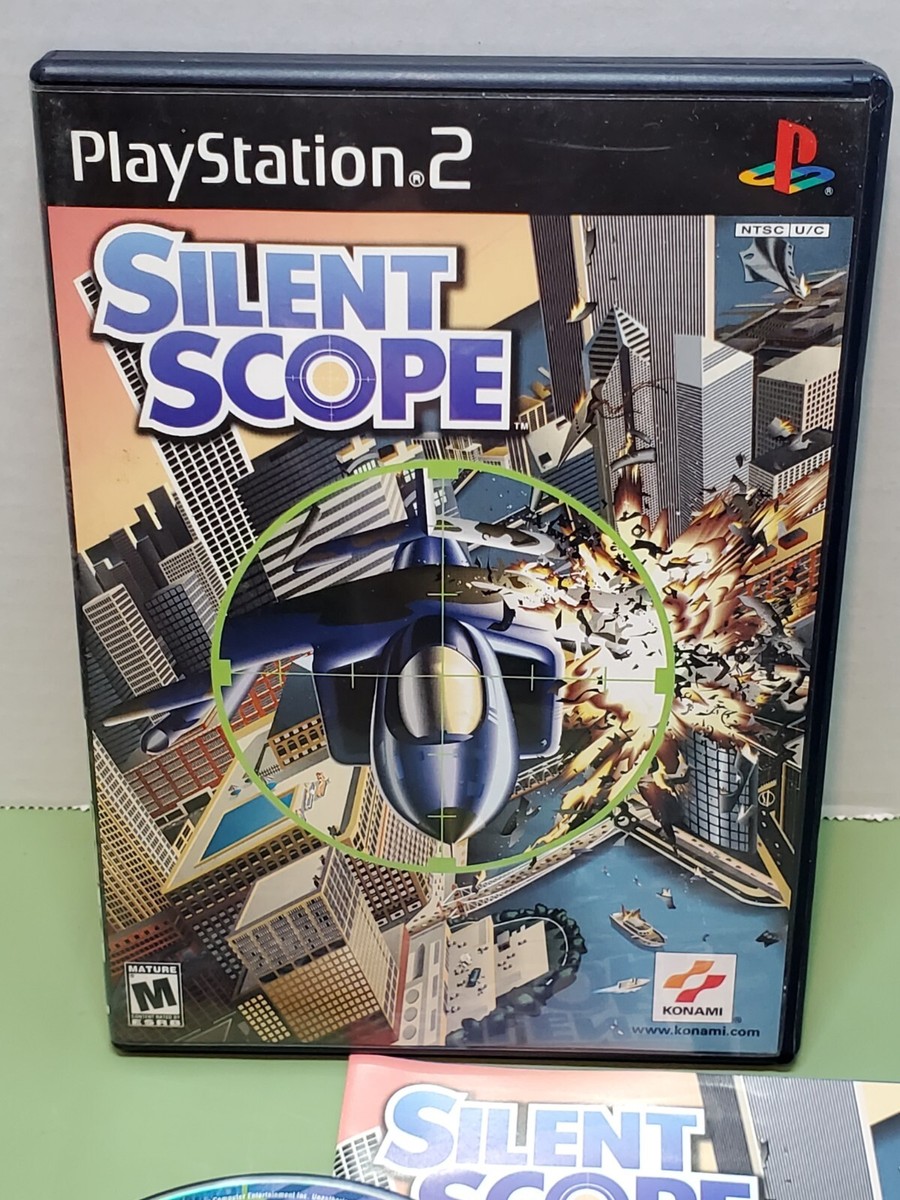 Nintendo Switch ps2 scope CIB/VG* Silent Scope (Sony PlayStation 2, 2000) Complete