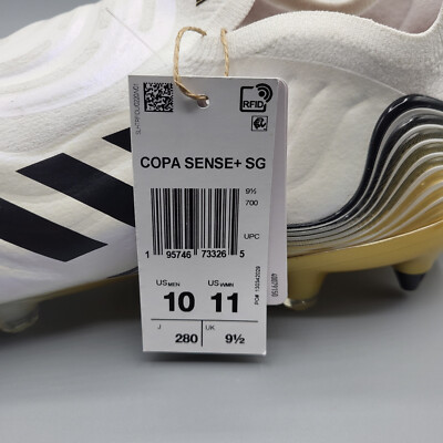 Adidas Copa Sense SG Soft Ground Cleats White Pearl Gold HP7840