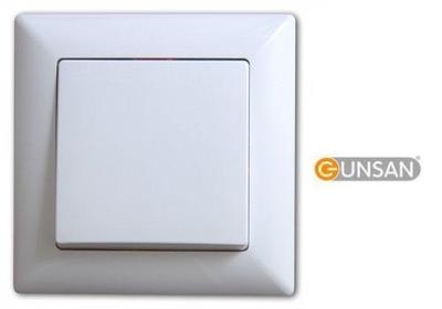 Visage Schalter Ein-/Ausschalter Weiss 10A 250V Steckklemmen 1281100200101