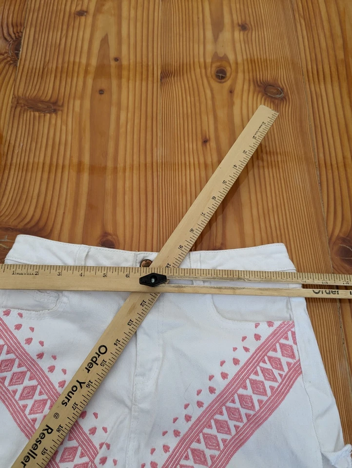 Mujer Ci Sono Blanco Rosa Pantalones Cortos Talla M Foto 3 de 4