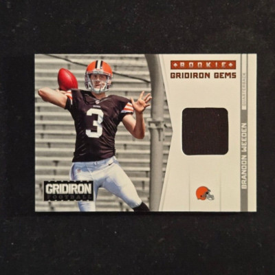 2012 Brandon Weeden /249 Panini Gridiron - Rookie Gridiron Gems Mats #316 BROWNS