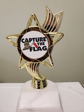 Capture the Flag trophy award winner, about about 7" tall, with your engraving