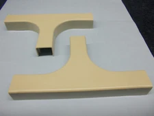 Quest/Premiere Wire Hider Raceway Tee Adapter, Beige, lot of 2, FTC-81424