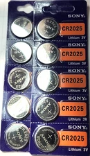 CR2025 SONY MURATA 10PK 3V LITHIUM (GREAT EX 2034) DL2025 ECR2025 FREE SHIP&TRAK