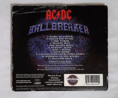 AC/DC – Ballbreaker EK 80219 US CD Enhanced Digipak | eBay