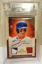 Los Angeles Dodgers Joc Pederson Autograph & Game Worn Jersey Rookie Card   2/10