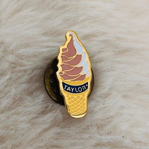 Taylor Company Swirl Ice Cream Cone McDonalds Supplier Advertising Enamel Pin