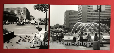 2 x DDR Großformat Foto von Erich Fritzsch DRESDEN Centrum Warenhaus  ( F19949