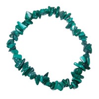 Malachit Splitter Armband Auf Stretchband