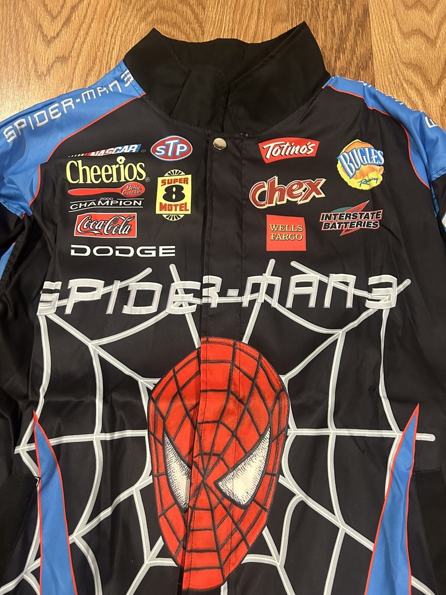New Spider-Man 3 Design Windbreaker Jacket XL NASCAR Petty Racing