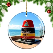 USA America Southernmost Point Key West Christmas ornament city travel souvenir
