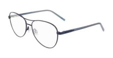 New DKNY Rx Aviator Eyeglasses Metal Frame - DK3004 400 - Navy Blue 55-15-135