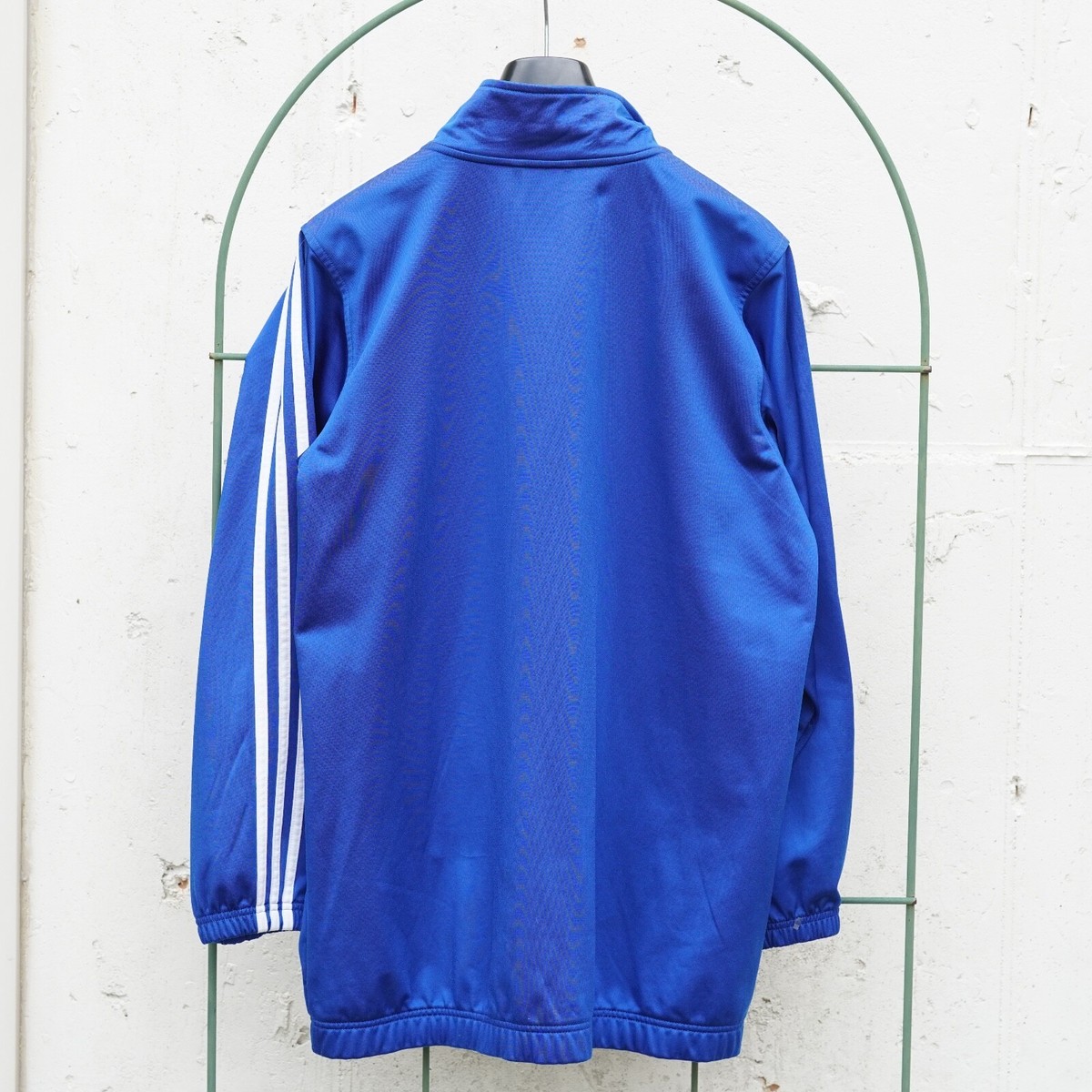 Adidas Full Zip Track Jacket Men's Size XL Navy Three Stripe Logo