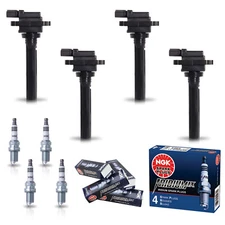 4X Ignition Coil & 4X NGK Iridium Spark Plug for 2002-2003 Suzuki Aerio l4 2.0L