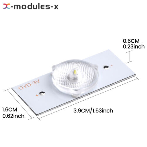 50/100PCS 3/6V LED Lamp Bead With Optical Lens Fliter For 32-65'' LED TV Repair - Picture 2 of 22