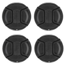 FOUR 4 Front Lens Cap Cover 72mm Acryl Black for Camera Canon Nikon Sony Pentax