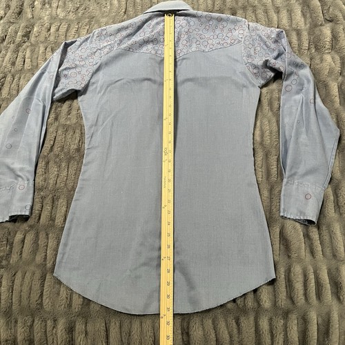 Rare Vintage 60s 70s Mens Larry Mahan Western Shirt Pearl Snap Medium? - Picture 9 of 11