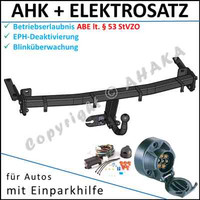 AHK & ES7 FüR VW Caddy III Kasten Kombi Ab 2004- Eph-Abschaltung Einparkhilfe