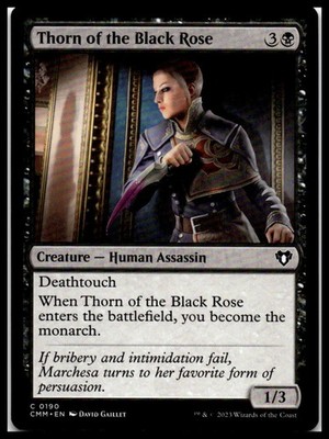 Thorn of the Black Rose C Commander Masters 190 - MTG
