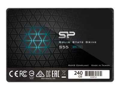 Silicon Power Slim S55 240GB 2.5'' 6Gbps SATA III Black SP240GBSS3S55S25