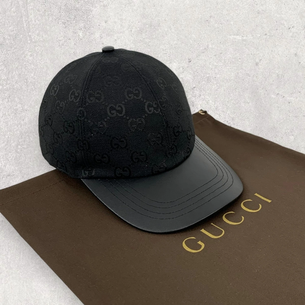 GUCCI GG柄 キャップ Mサイズ 57cm Gucci Size M Black Hats for Men for sale | eBay